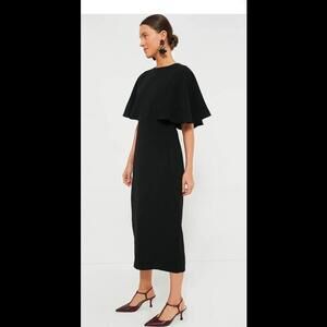 Tuckernuck Pomander Place Black Cape Leah Dress NWT Size 14 / Extra Large XL